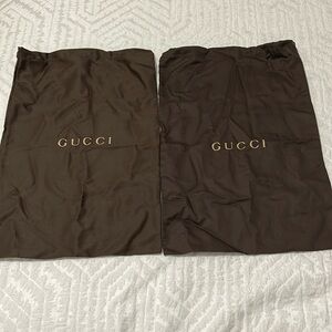 Preowned Authentic 2 Sets of Gucci Dust Bags